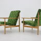 Pair of beech armchairs by ton ,czechoslovakia, 1960