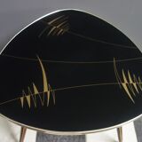 Black and Gold glass table 1960s