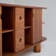 Architectural Teak Cabinet with Sculptural Legs 1970s