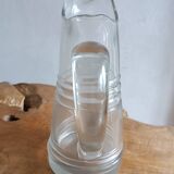 Large Normandy cider pitcher in blown glass, 19th century