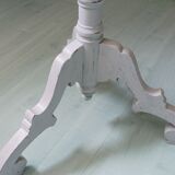 Pedestal table in old wood