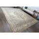 1960s Vintage Persian Handmade Wool Cotton Beige Area Rug 290x385