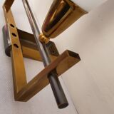 Brass and art deco opaline