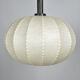 Ball Shaped Beige Pendant Lamp, Sweden - 1950s