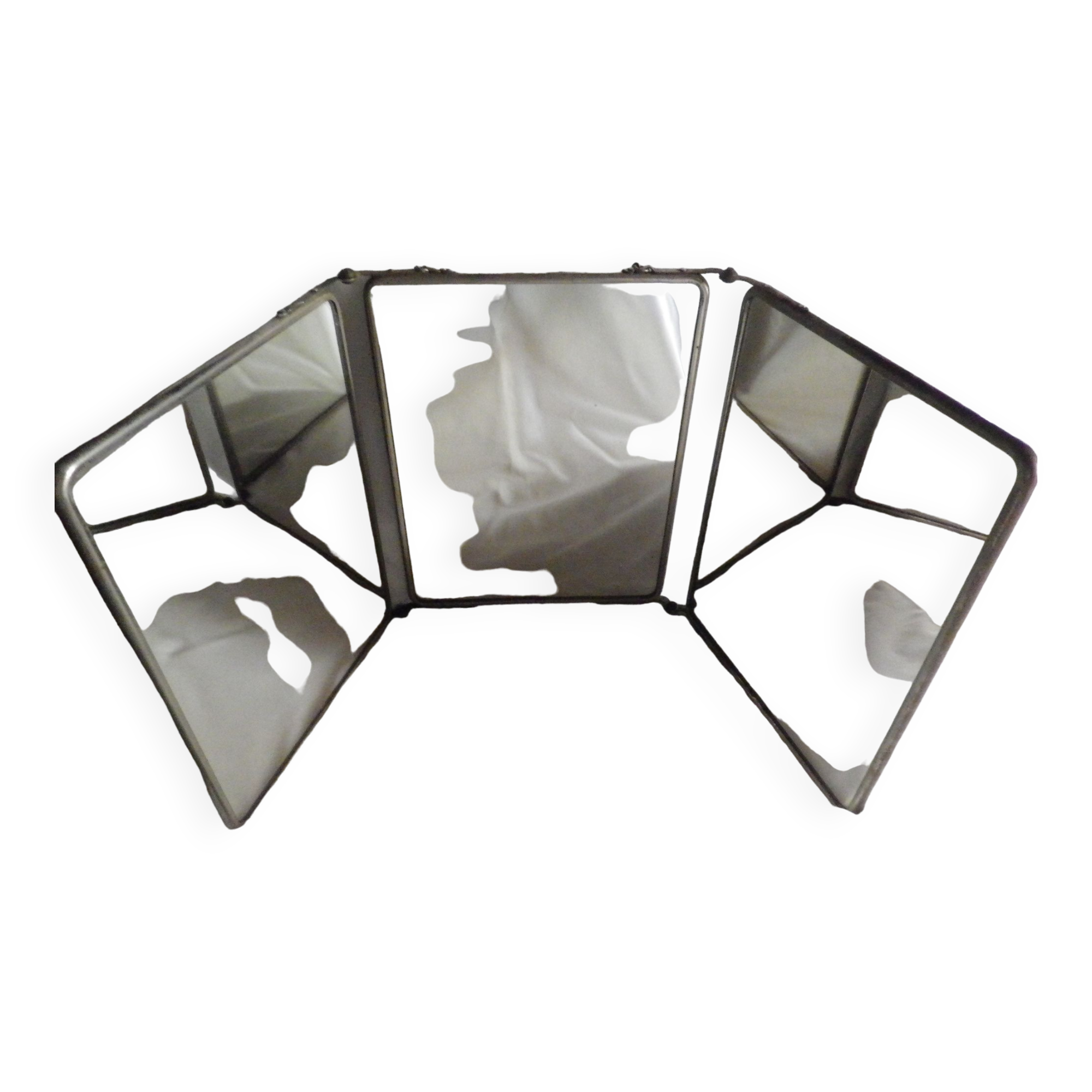 Vintage triptych mirror 65x27cm
