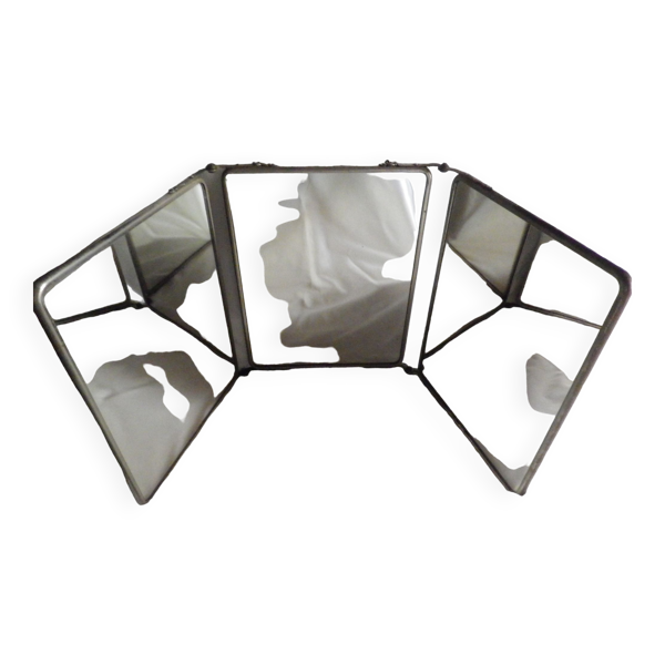 Miroir triptyque vintage 65x27cm