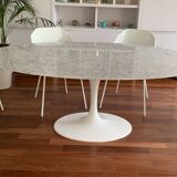 Marble tulip table