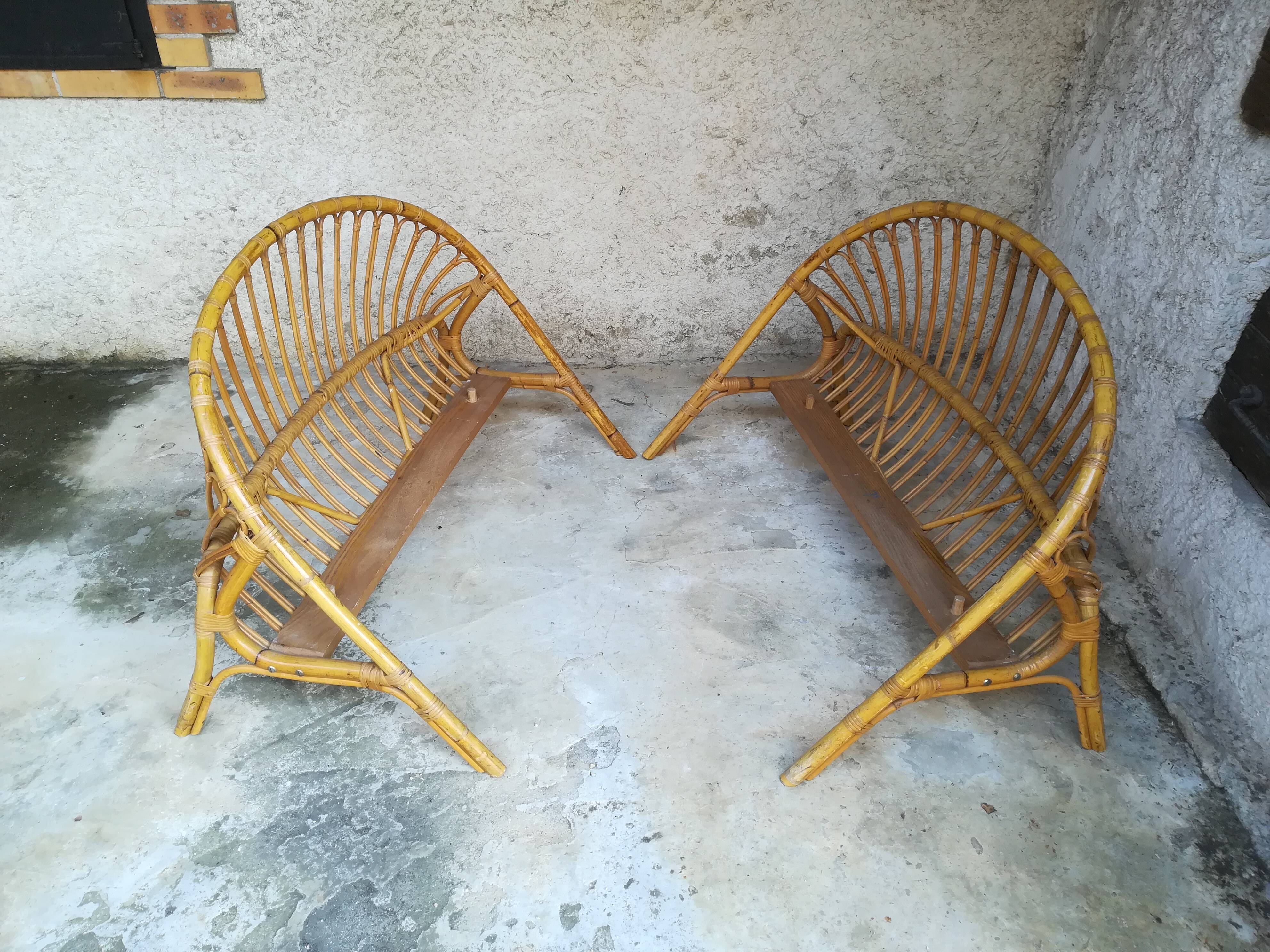 Wicker basket headboard and footboard