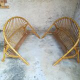 Wicker basket headboard and footboard