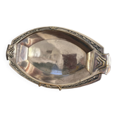 Plate Service Plateau Centre table Bowl Art Deco Silvered Metal