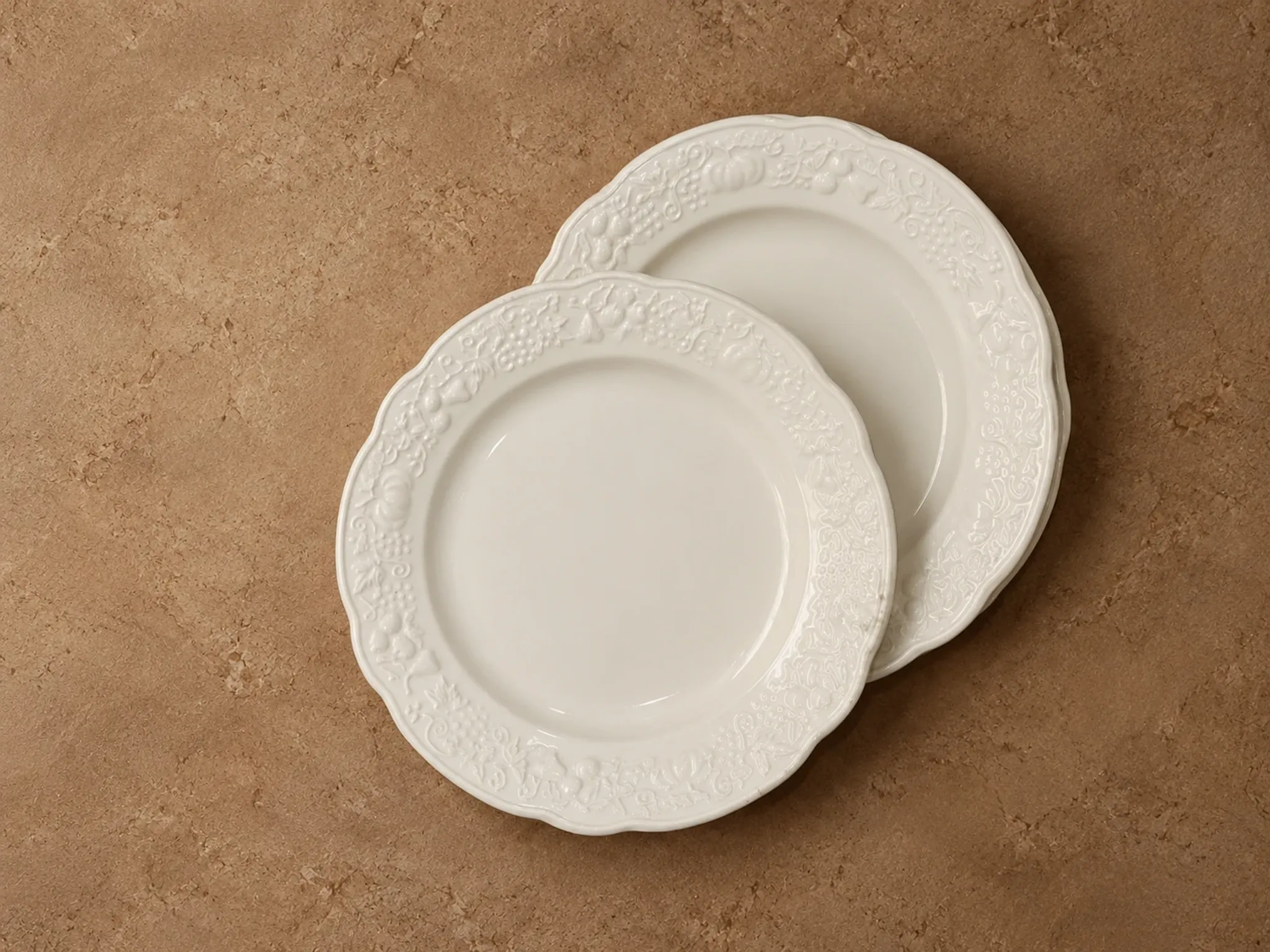 Set of dessert plates Digoin & Sarreguemines, France, circa 1950