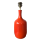 Lampe en céramique orange