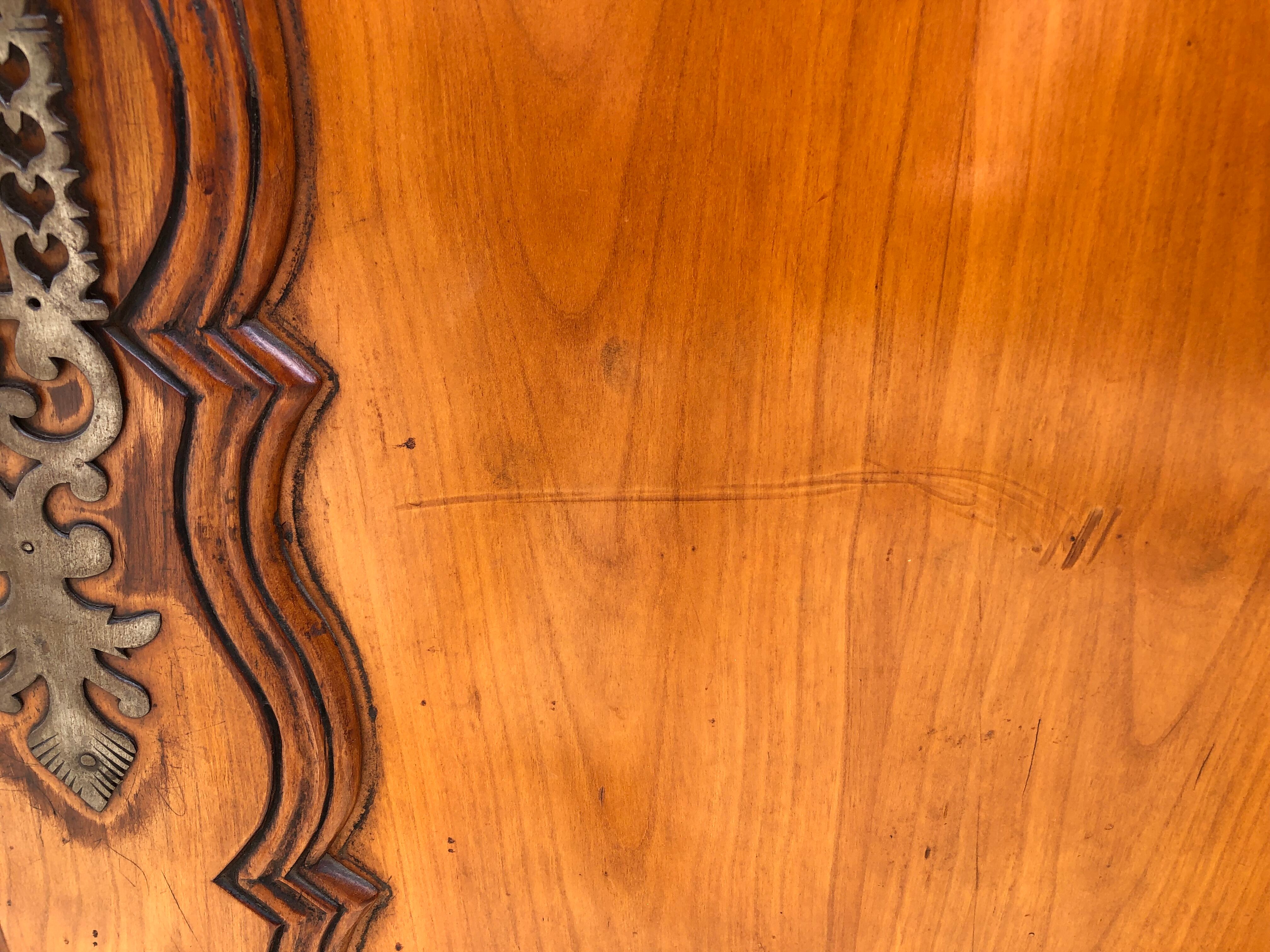 Louis XV style cherry wood cabinet late 19th century