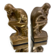 Art Deco bookends pair from Rodin's The Thinker