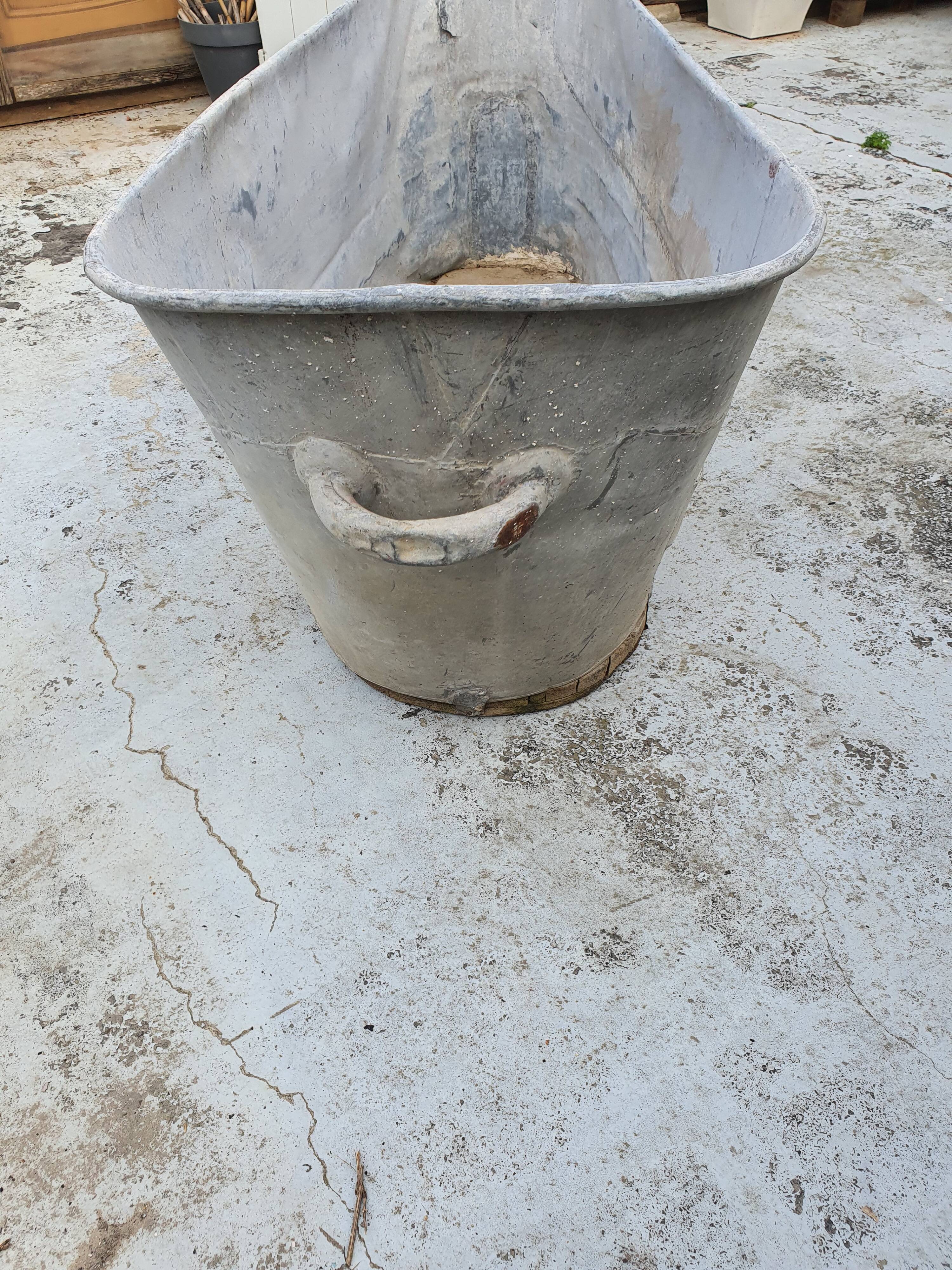 Baignoire en zinc