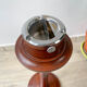 Wooden ashtray on foot 1960s par-fumee