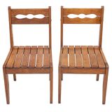 Set of 4 Guillerme and Chambron chairs