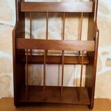 Wooden wall review holder