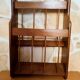 Wooden wall review holder