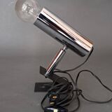 Modernist chrome adjustable clamp spotlight 1960/70.