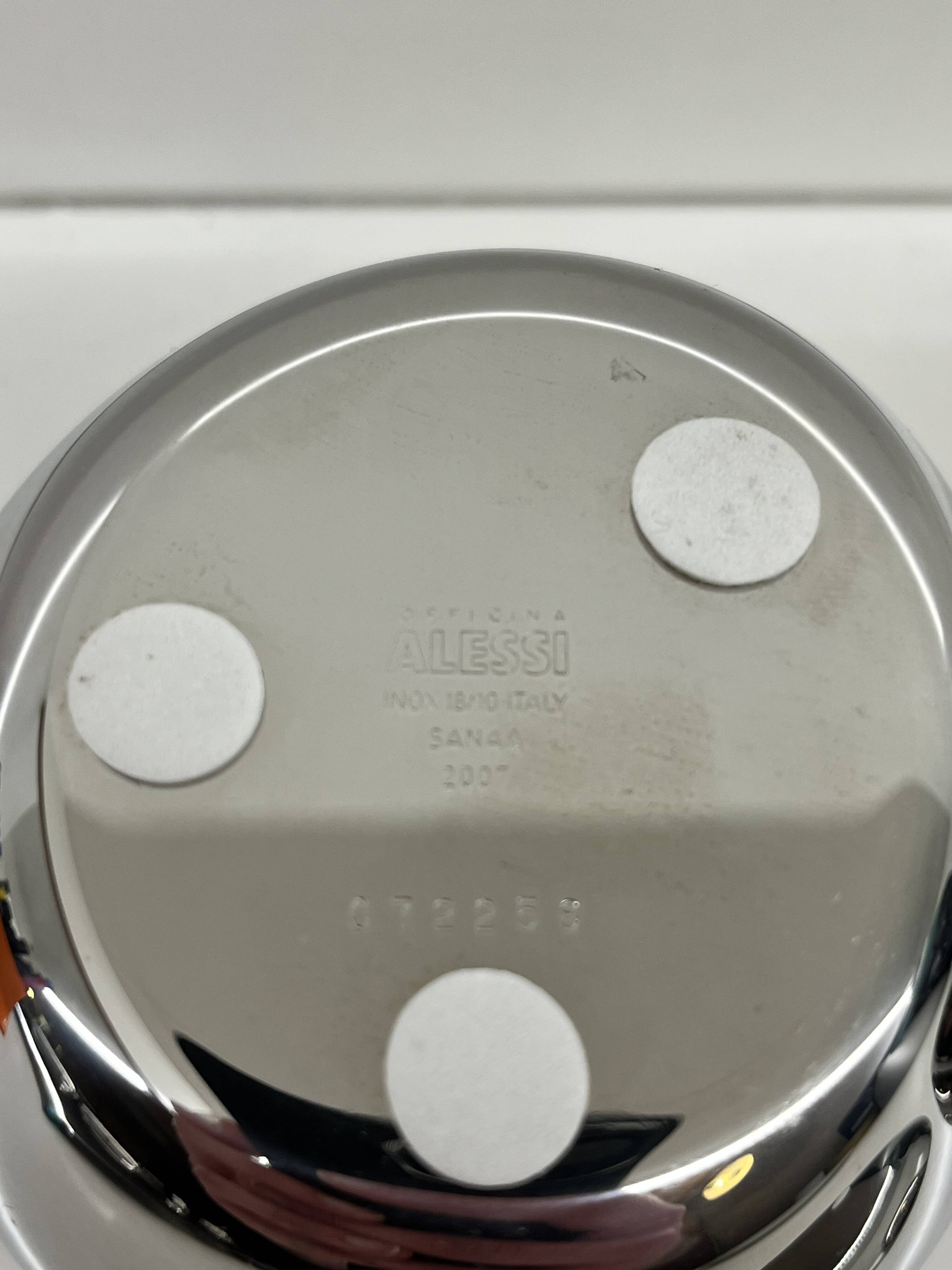 Alessi × sanaa – rare – "fruit basket" sugar bowl & creamer with tray