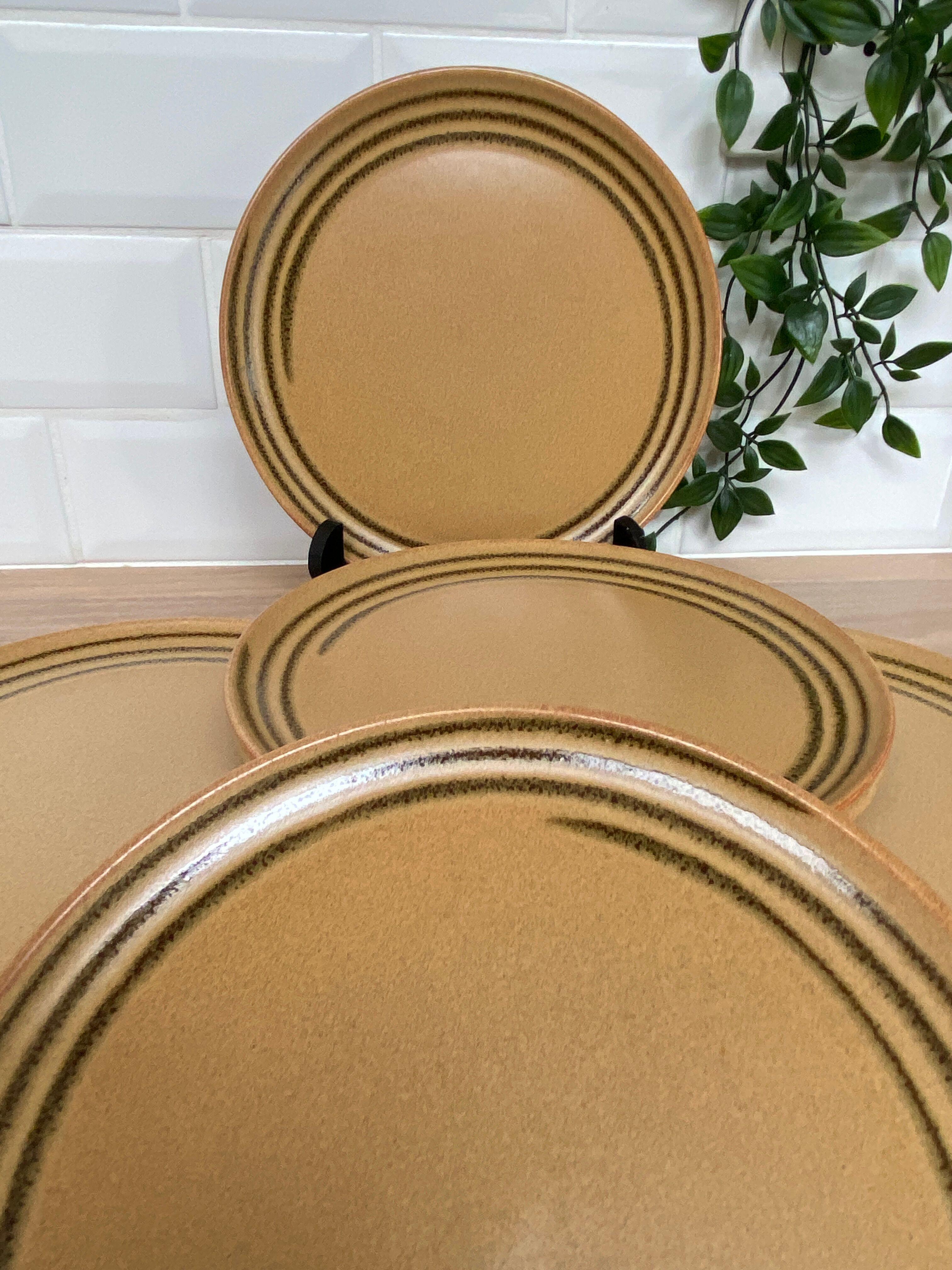 Set de 8 assiettes à dessert en grès Sarreguemines