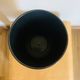 Vintage black Scheurich vase with graphic design – West Germany – 70s/80s