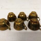 Tasses à café / thé en laiton