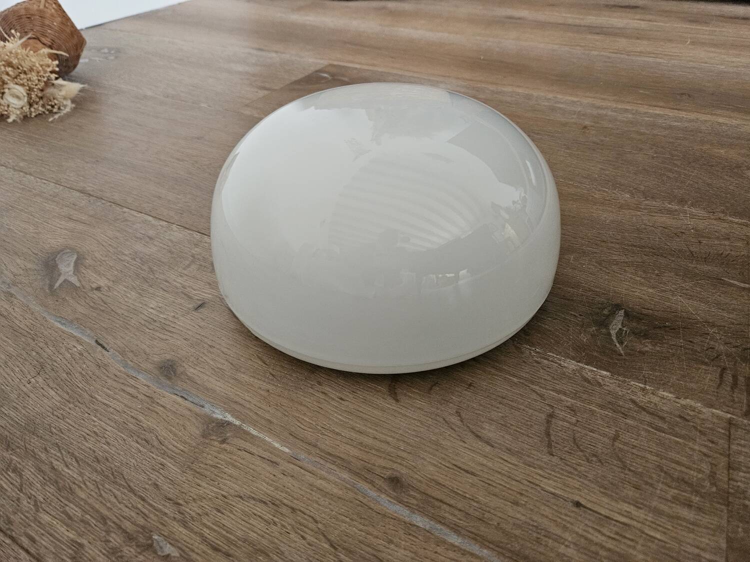 White opaline ceiling light