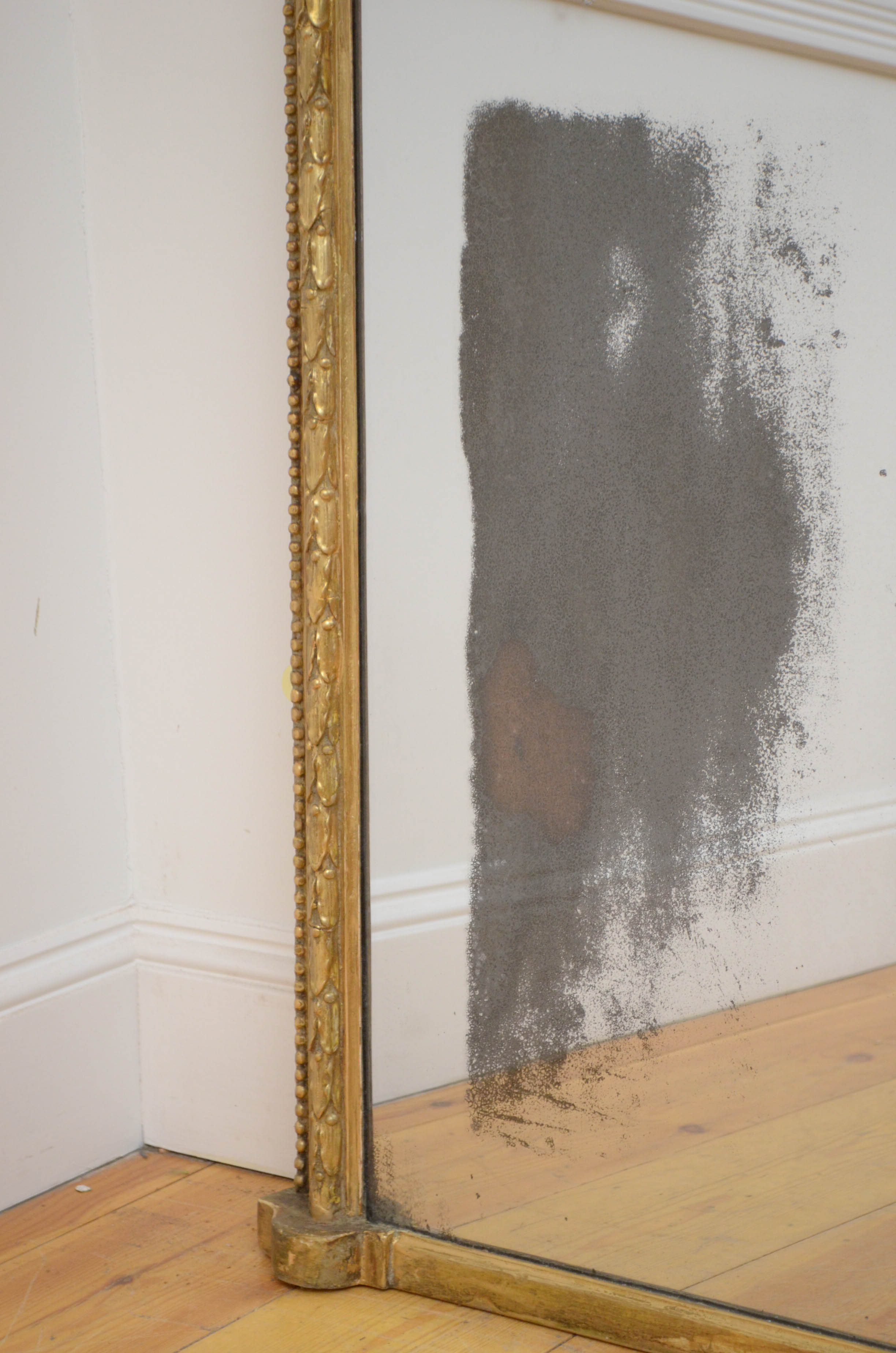 English victorian giltwood wall mirror - 174x138cm