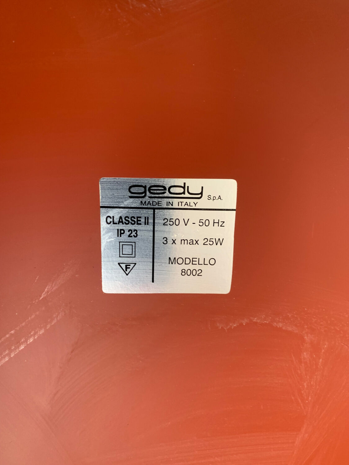 Gedy illuminating mirror italian design vintage