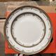 6 Dessert Plates Limoges Porcelain Harreau Fluted Edge Neo-Classical