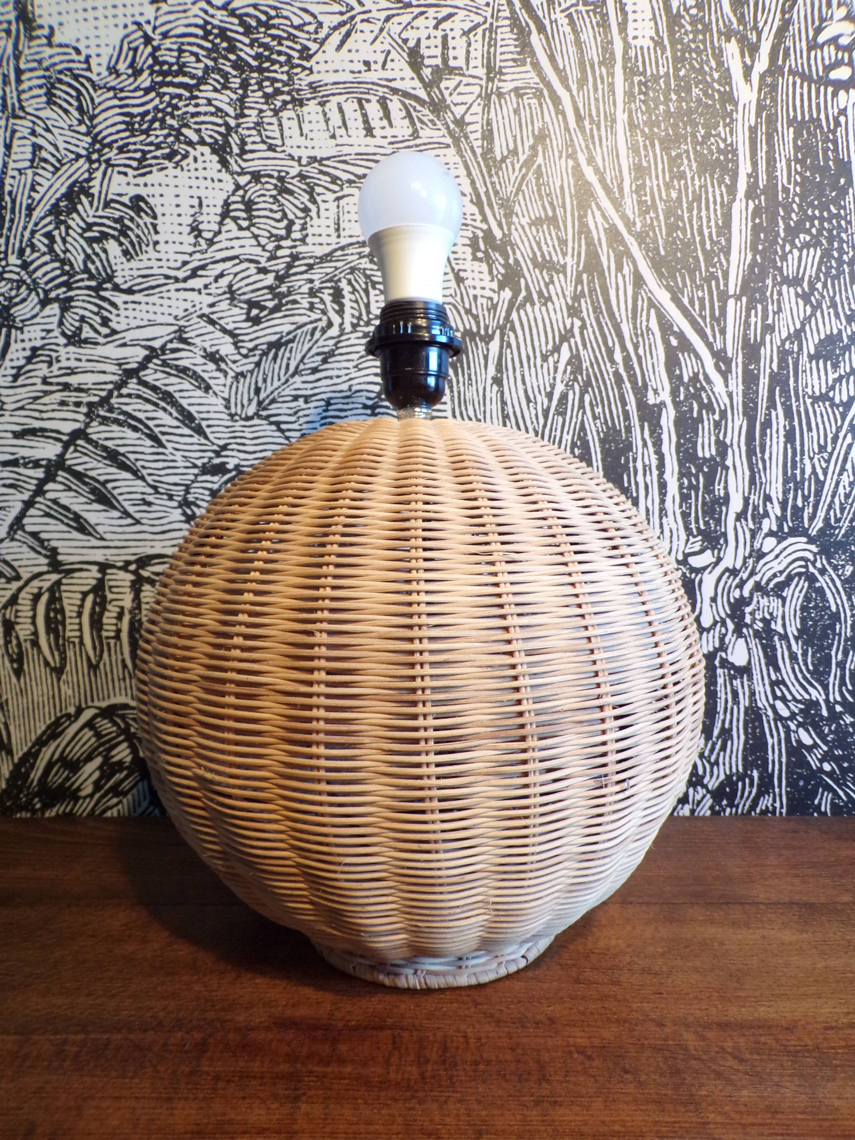 Rattan ball lamp Ø32cm