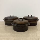 Set of 3 Arabia Ruska serving bowls , 1970s Finland