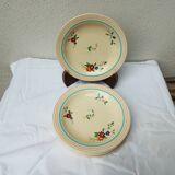 Set of six Longchamp semi-deep plates