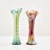 Set of two glass vases