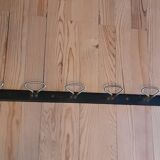 Industrial wall coat rack
