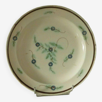 Fine earthenware plate aumale forges les eaux late 19th century