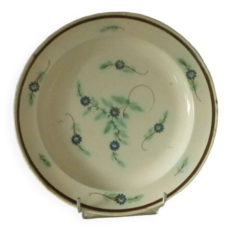 Assiette en faience fine aumale forges les eaux fin 19 eme