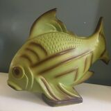 Large vintage ceramic fish in the style of Lejan