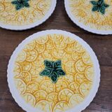 3 Lemon Barbotine plates