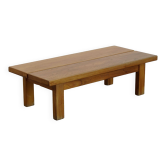 Table basse en orme massif