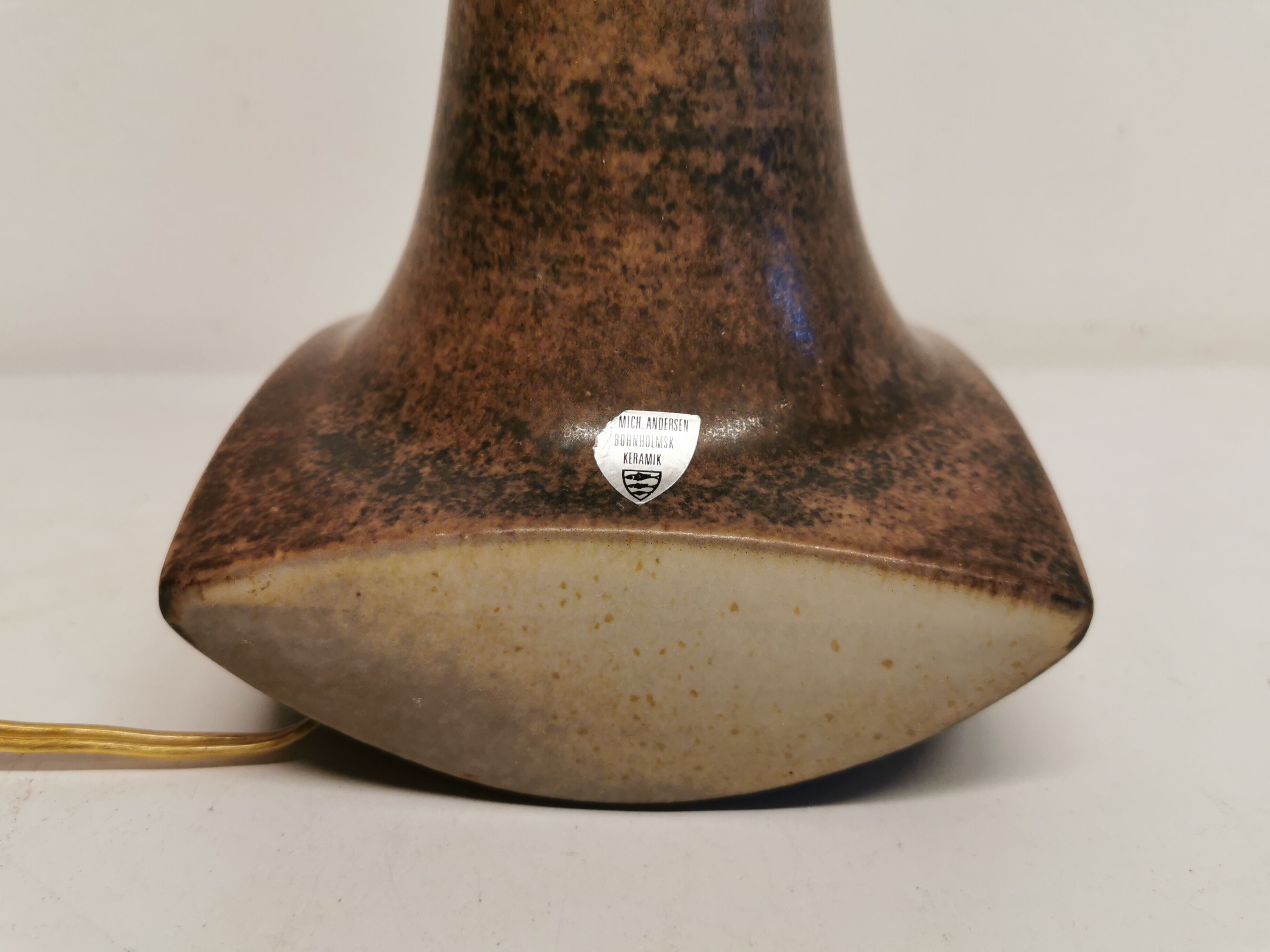 Danish ceramic table lamp, designed by Marianne Starck for Michael Andersen & Sons, 1960