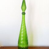 Large glass carafe from Empoli, Italy, vintage