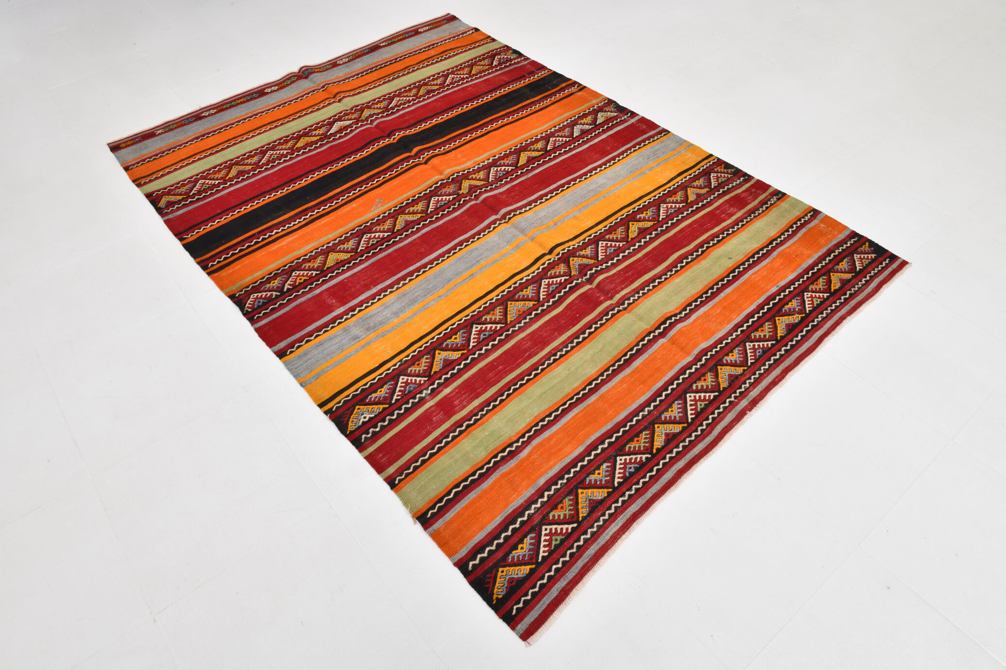 5x7 Kilim Handwoven Rugs, 158x225Cm