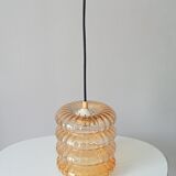 Vintage pendant lamp molded glass 60/70s
