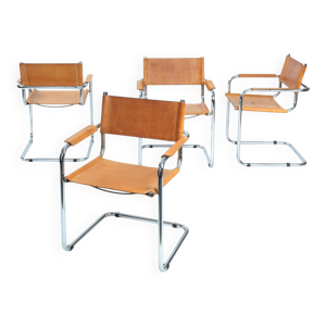 Ensemble de 4 chaises - cuir