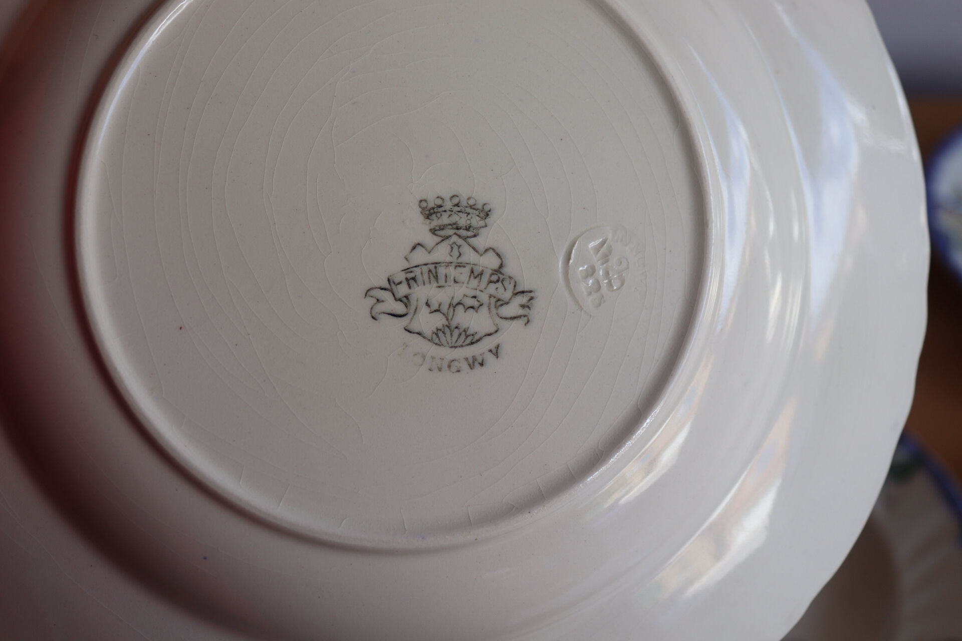 Set of 6 Longwy plates model Rouen