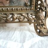 Old bronze mirror early 19th 38x27cm