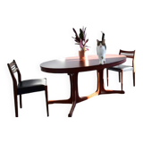 Table à manger vintage style Baumann des années 1960-1970